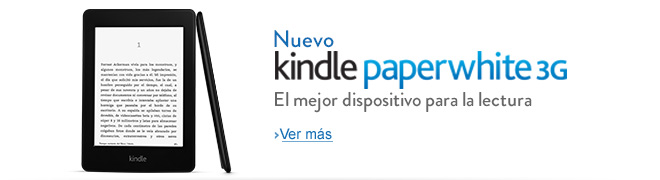 Anuncio del Kindle Paperwhite en la tienda de Amazon para Mexico