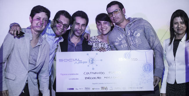 Losn ganadores, creadores de las mejores aplicaciones sociales en Colombia. 
