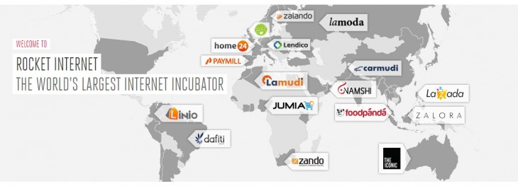 Empresas de comercio electrónico de todo el mundo impulsadas por la incubadora de empresas Rocket Internet
