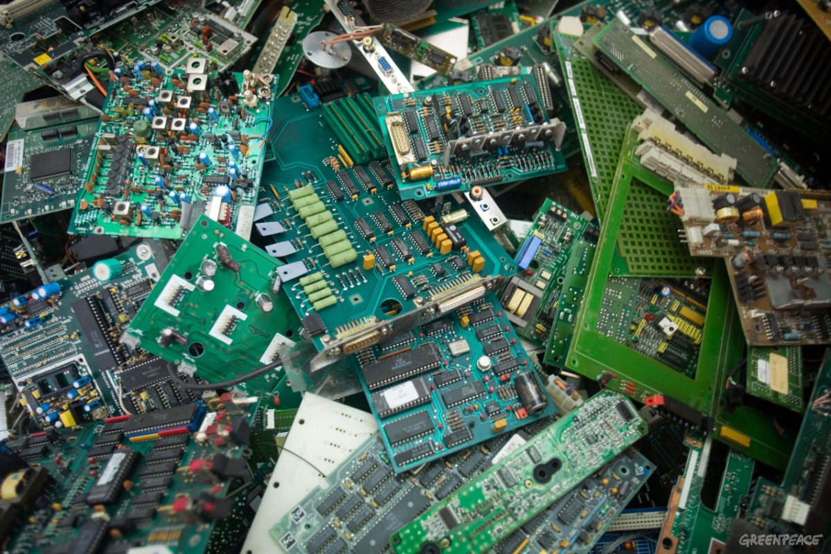 basura electrónica residuos
