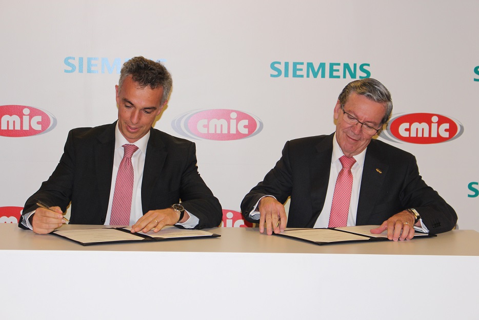 Firma del acuerdo entre Siemens y la ámara Mexicana de la Industria de la Construcción (CMIC) 